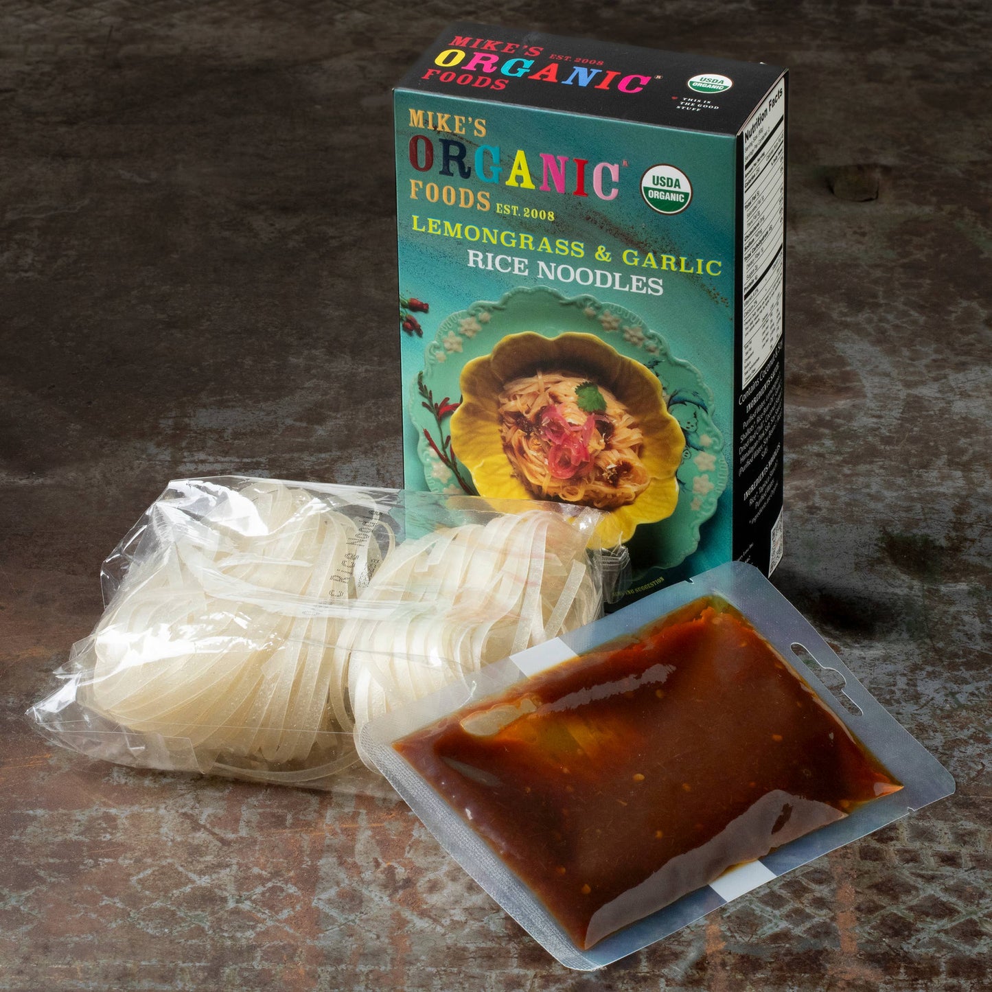 Mike's Organic Curry Love Lemongrass & Garlic Sauce Noodle Kit