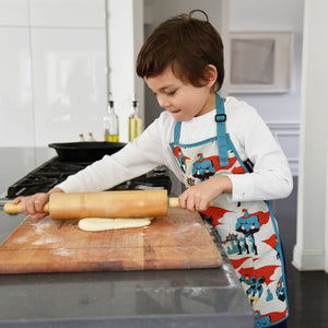 Urban Infant - Little Helper Kids Apron, Washable Cotton/Poly - Urban Dude