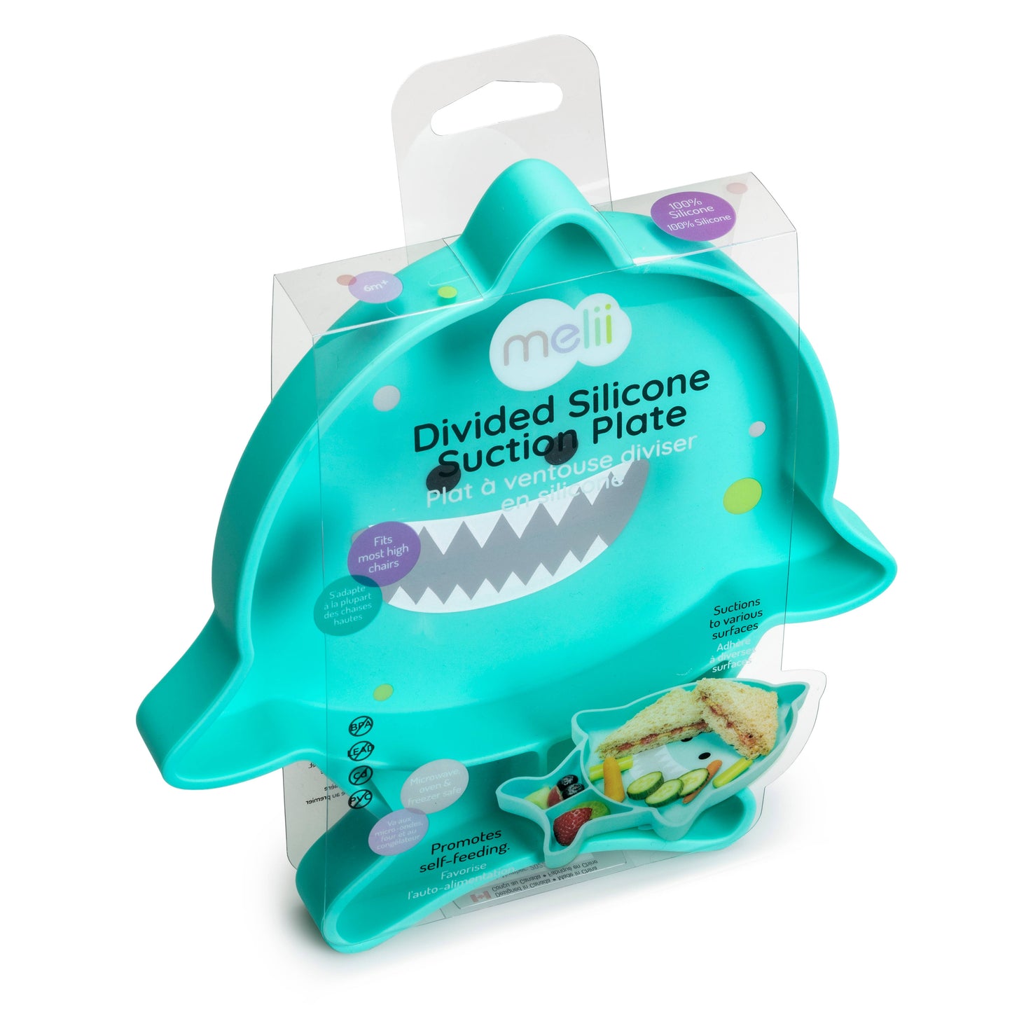 melii Divided Silicone Suction Plate
