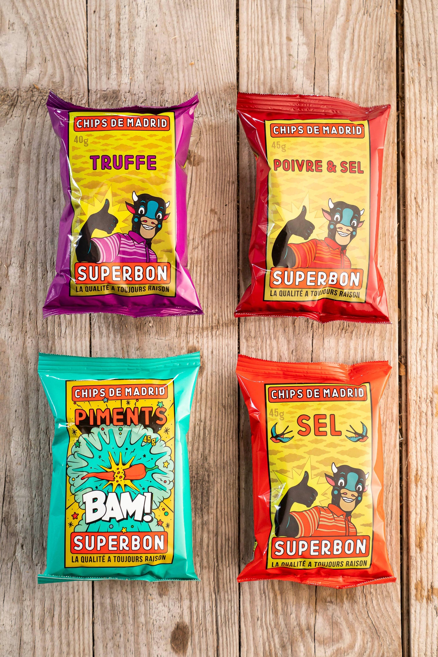 Superbon Chips de Madrid - Salt & Pepper Potato Chips, 135g
