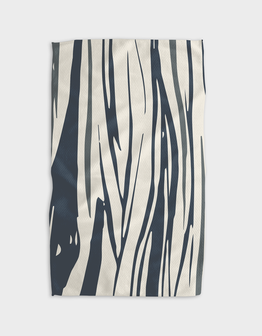 Geometry - Warmer Coat Midnight Tea Towel