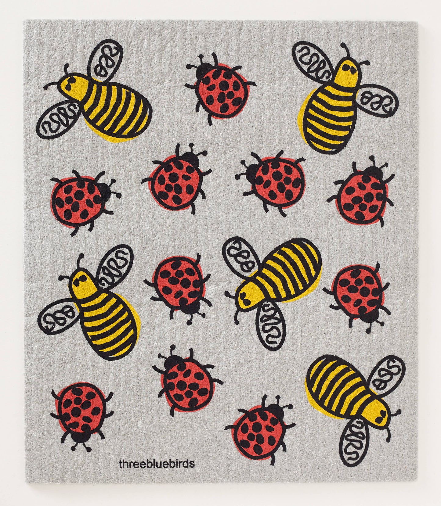 Three Bluebirds Swedish Dishcloths - Bees and Bugs Swedish Dishcloth