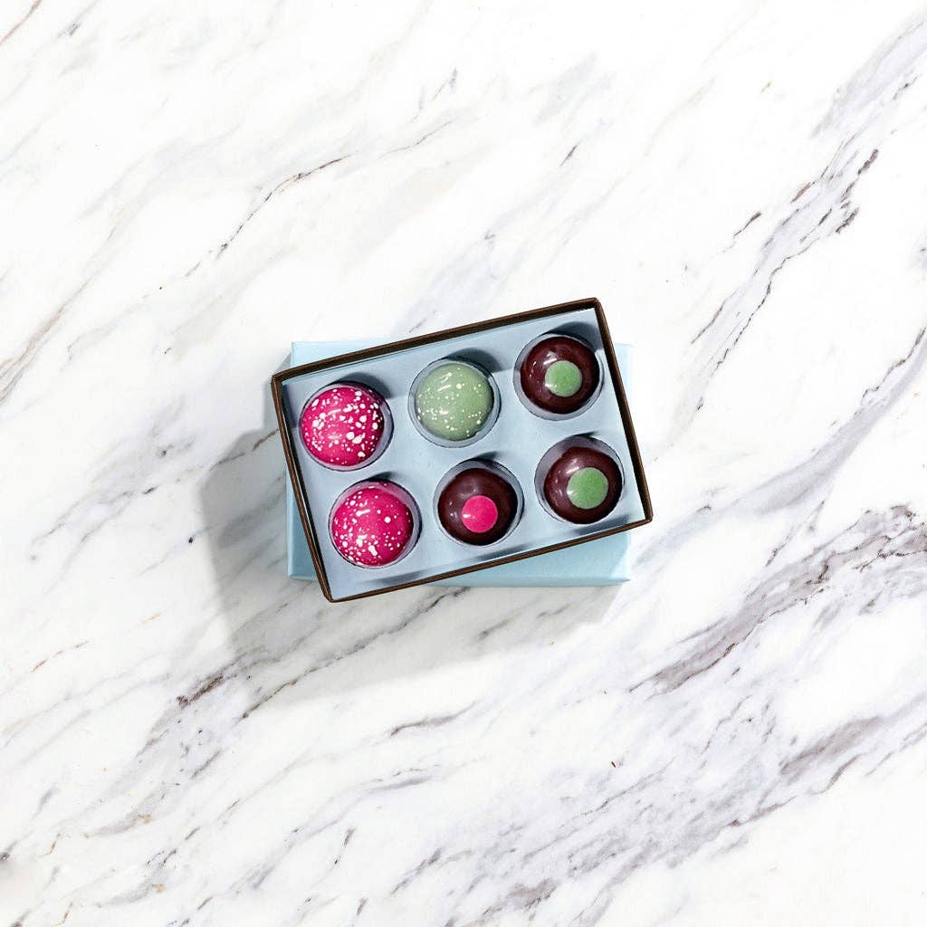 French Broad Chocolate Holiday Collection of Bonbons, 6pc