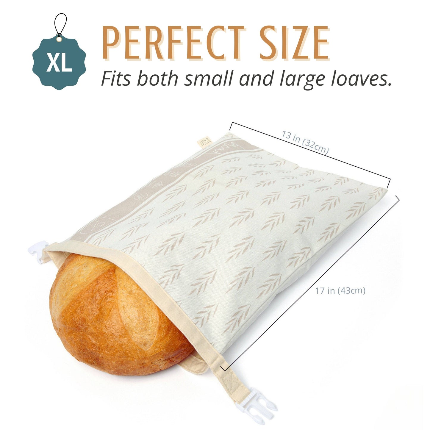 Nectar & Nest Reusable Beeswax Bread Bags