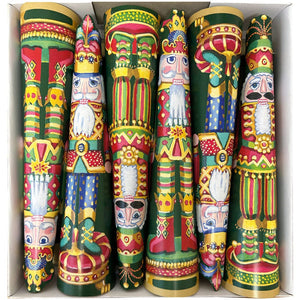 Caspari Nutcracker Christmas Christmas Cone Crackers, Set of 6