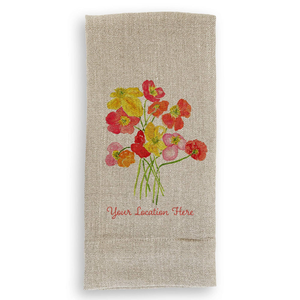 Colorful Poppies Nashville Dishtowel