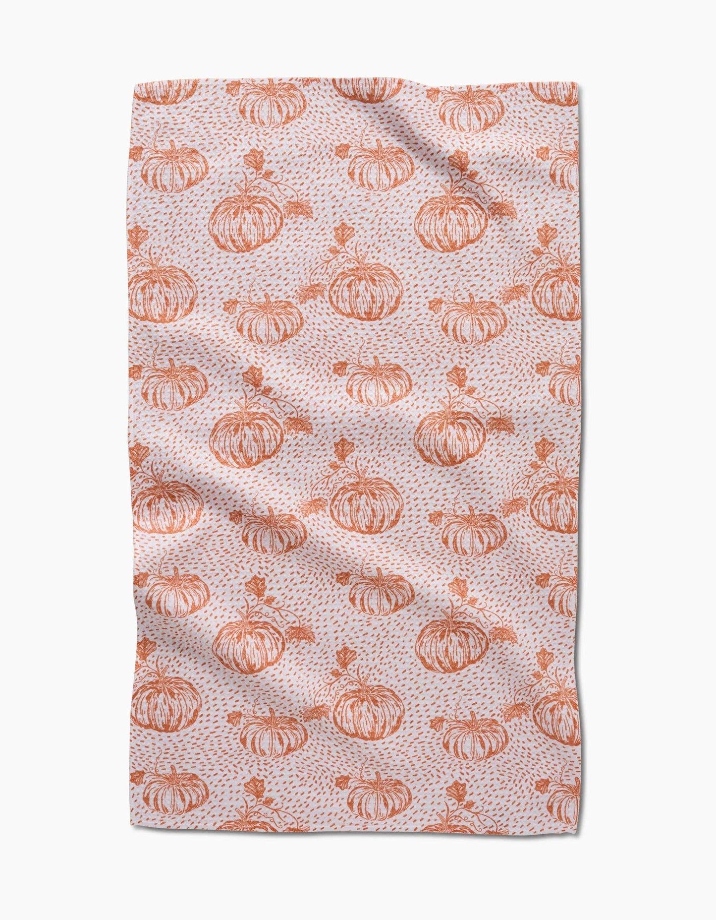Geometry - Pumpkin Field Tea Towel