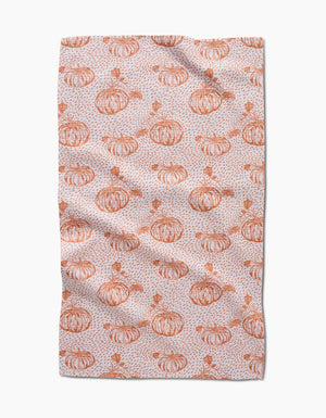 Geometry - Pumpkin Field Tea Towel