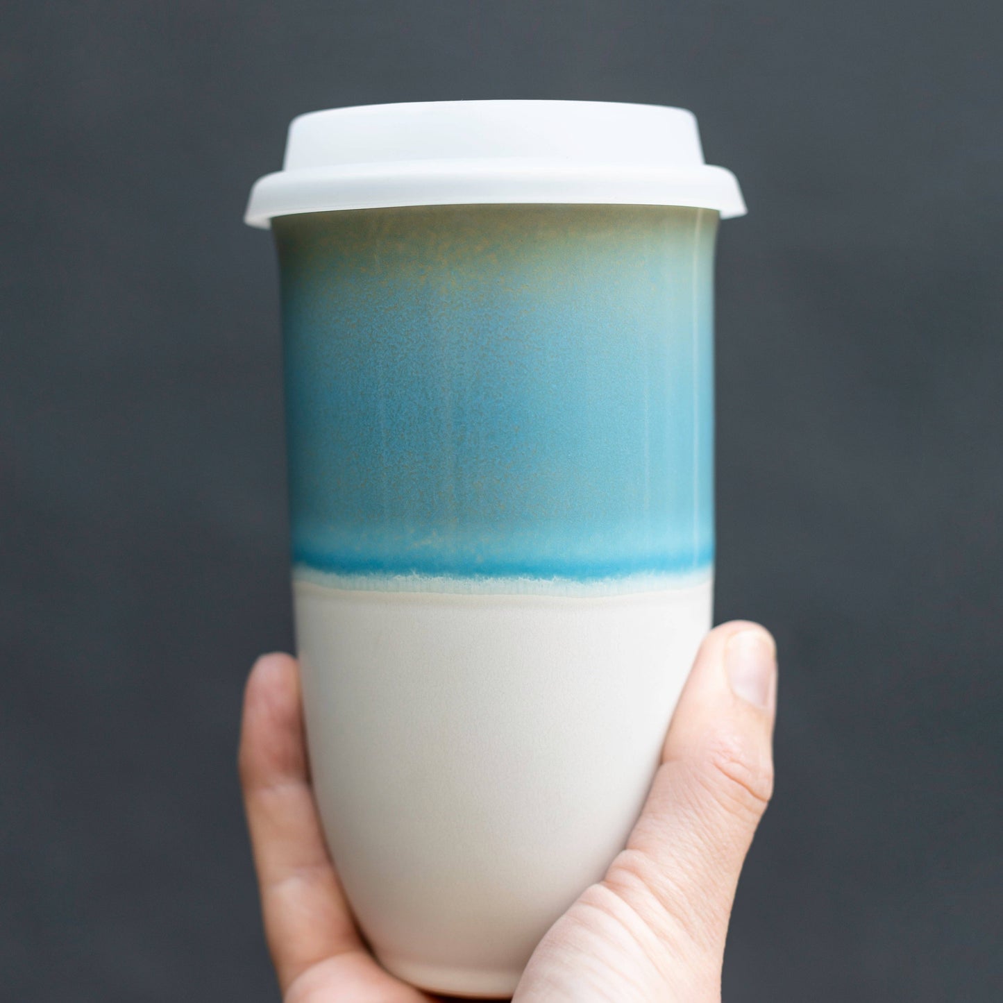 Nova Ceramics Lagoon Ceramic Travel Cup, 16oz