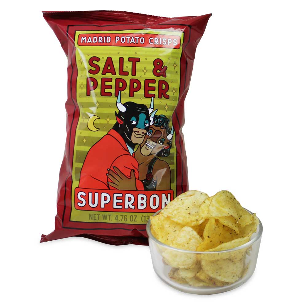 Superbon Chips de Madrid - Salt & Pepper Potato Chips, 135g