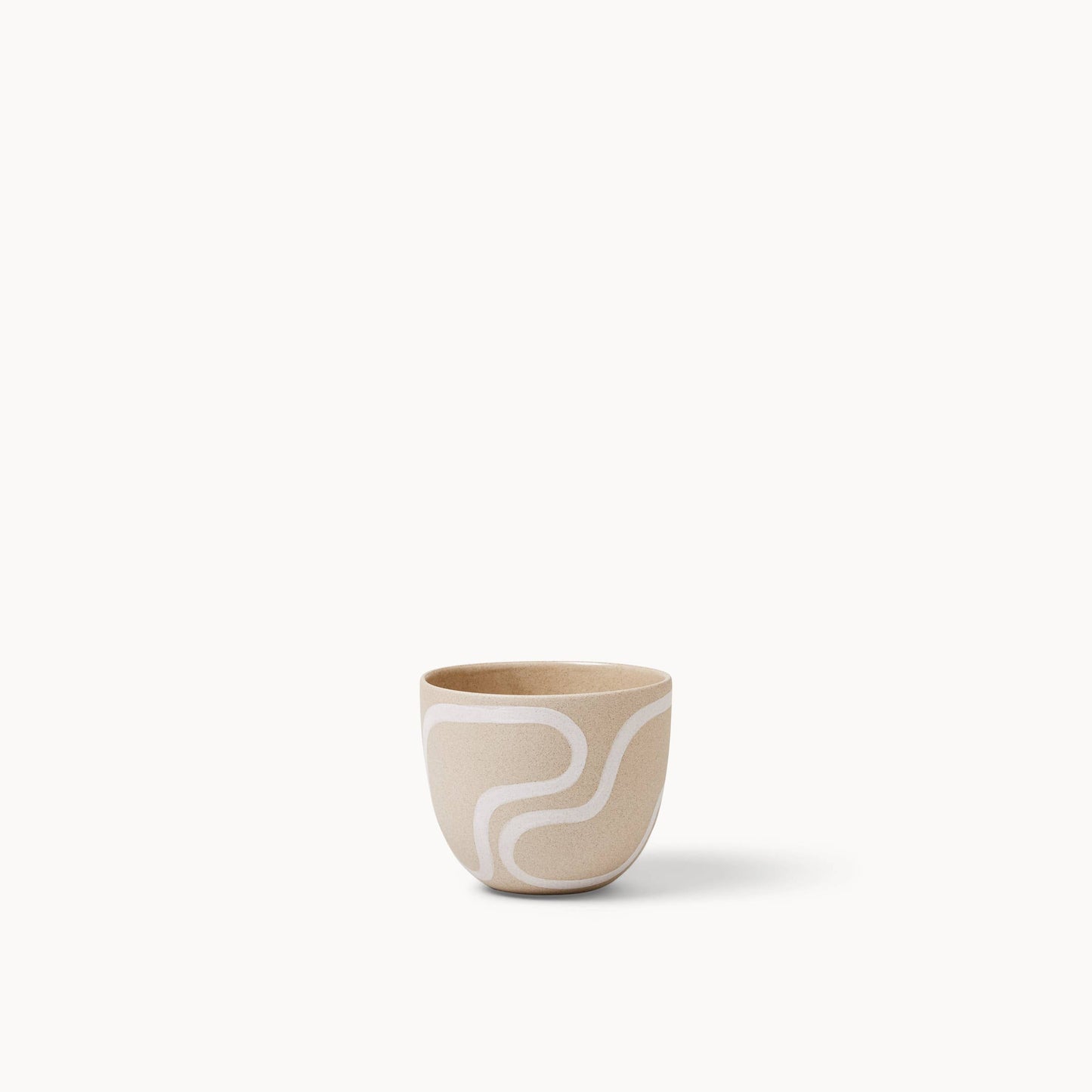 Franca - Stoneware White Outline Planters