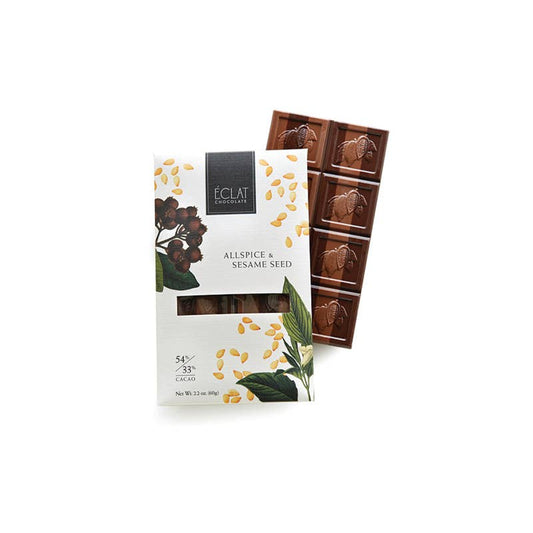 Éclat Chocolate Allspice & Sesame Seed Parallel Chocolate Bar