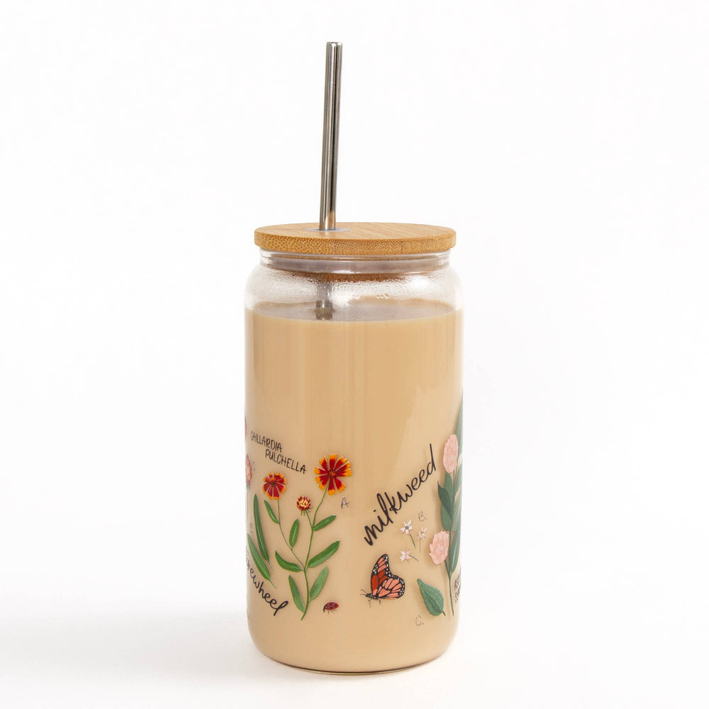 Wildflower Botanicals Glass Cup