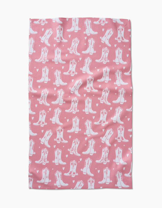 Geometry - Boots On Worries Gone Tea Towel