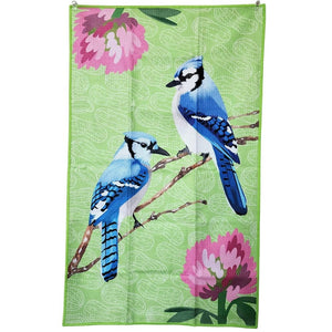 Buzzee - Blue Jay - Dual Sided Tea Towel - Kitchen & Hand Towel