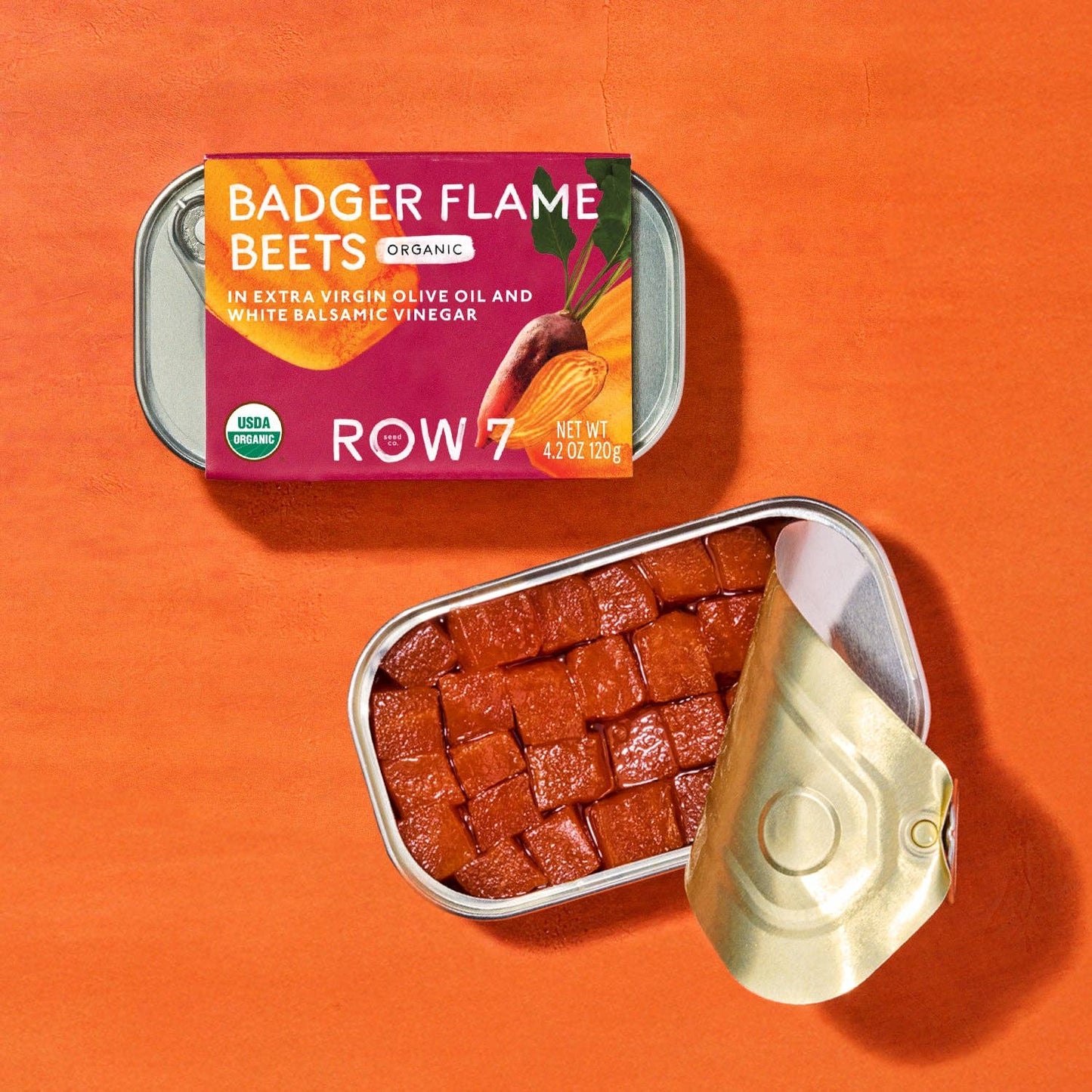 Row 7 Badger Flame Beets Tin