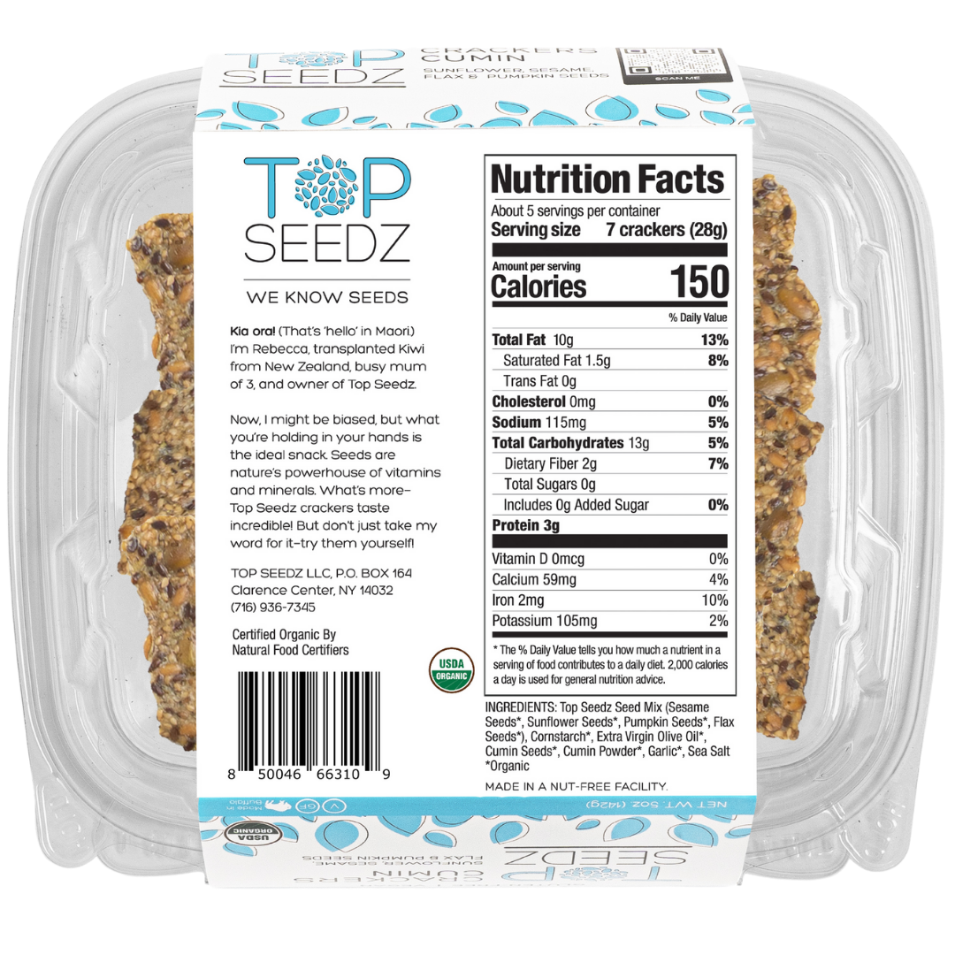 Top Seedz - Cumin Crackers, 5oz