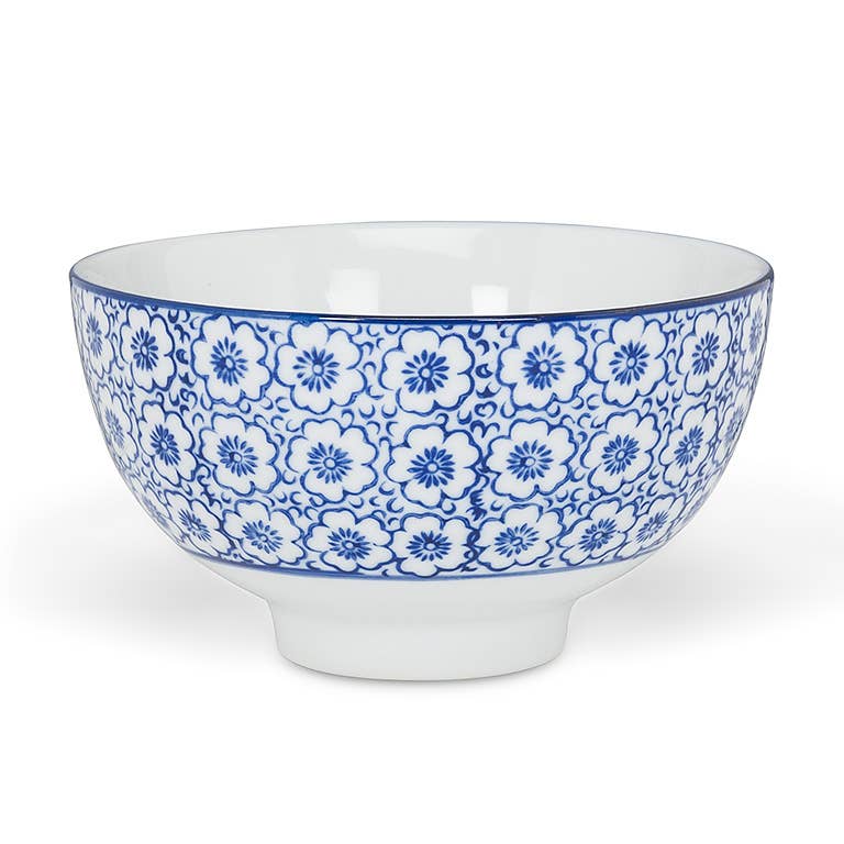 Blue/White Rice Bowl, Assorted, 4"