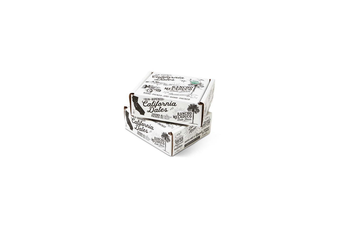 Rancho Meladuco Date Farm - 1 lb. ORGANIC Mixed Size Loose Pack Medjool Dates