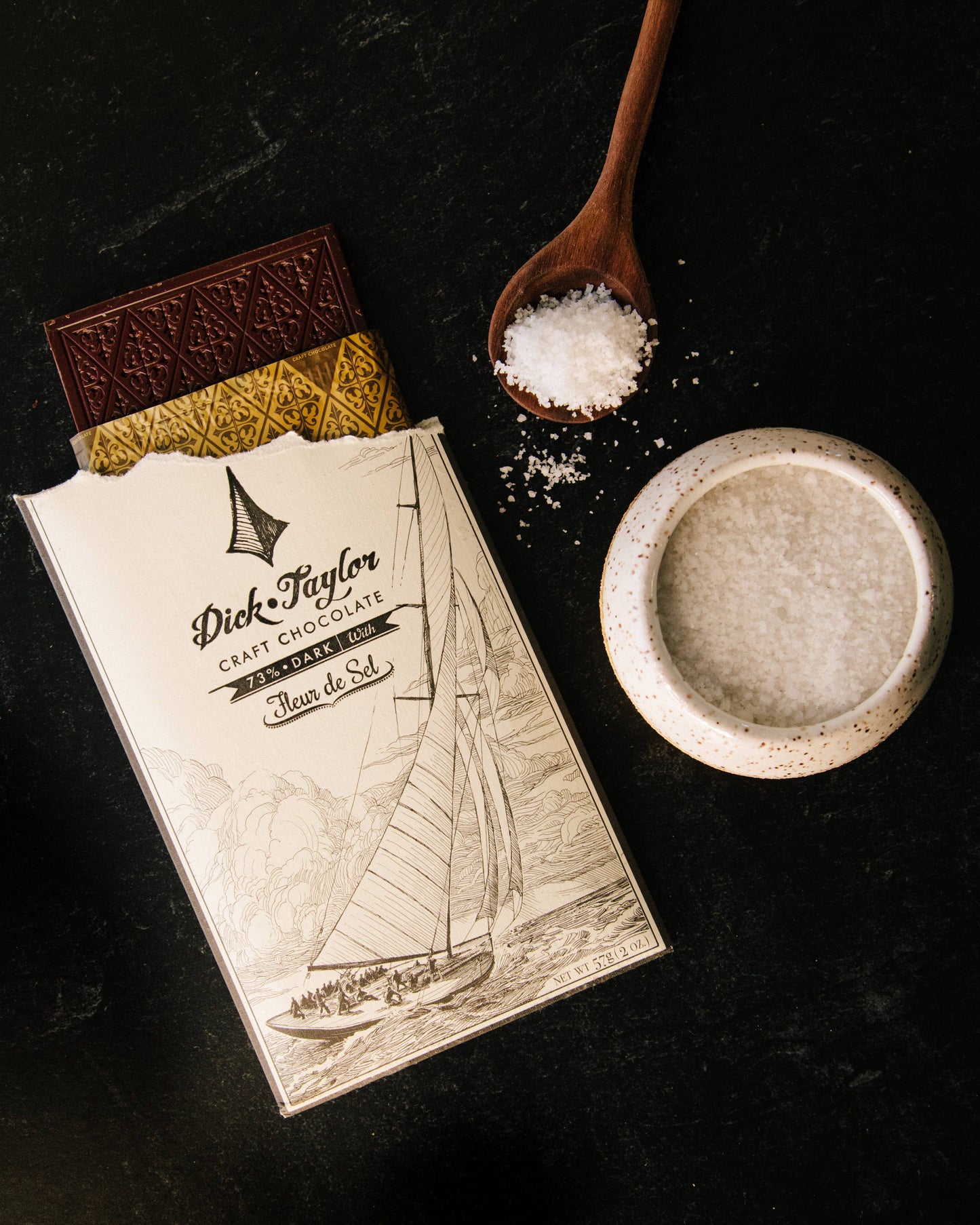 Dick Taylor Craft Chocolate - Fleur De Sel 73% Dark Chocolate