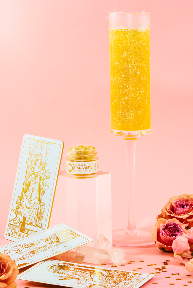 Sweetapolita Moonlit Gold Star Dust Edible Drink Glitter