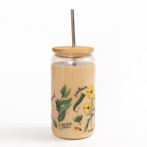 Wildflower Botanicals Glass Cup