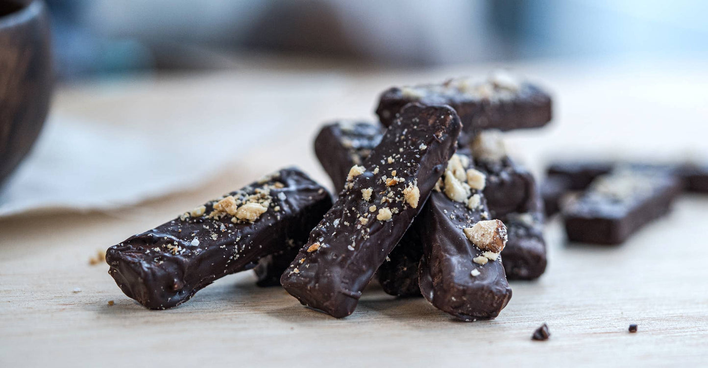 Morito Chocolates - SALTED PEANUT- 4-Pack of Vegan Chocolate Sticks