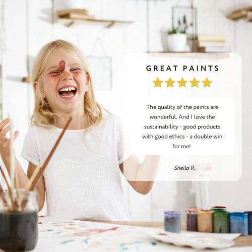 Natural Earth Paint Wooden Eggs Craft Kit