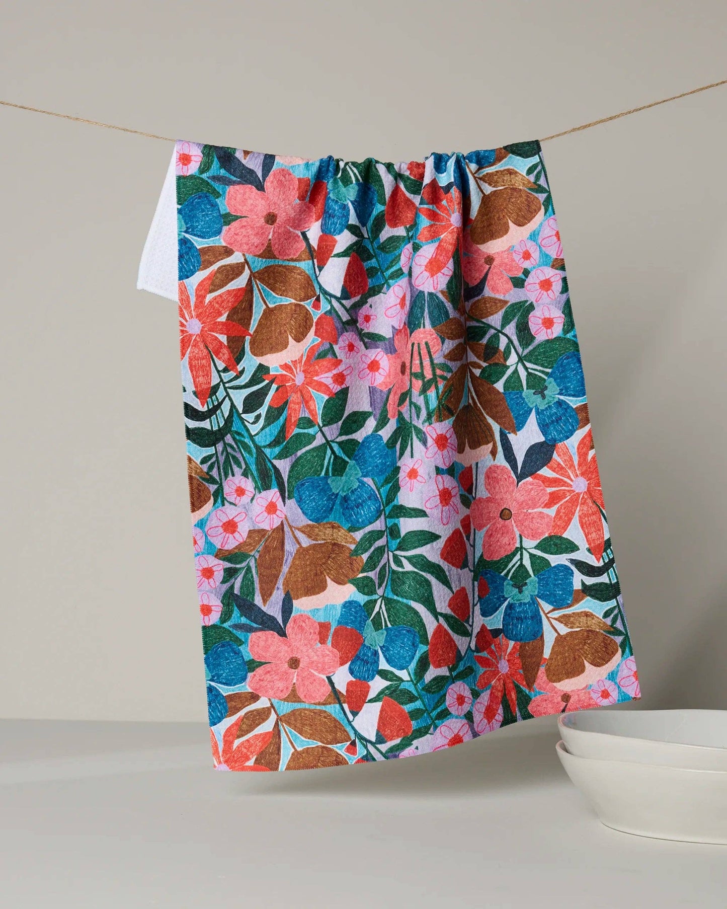 Geometry - Bloom Entangled Tea Towel