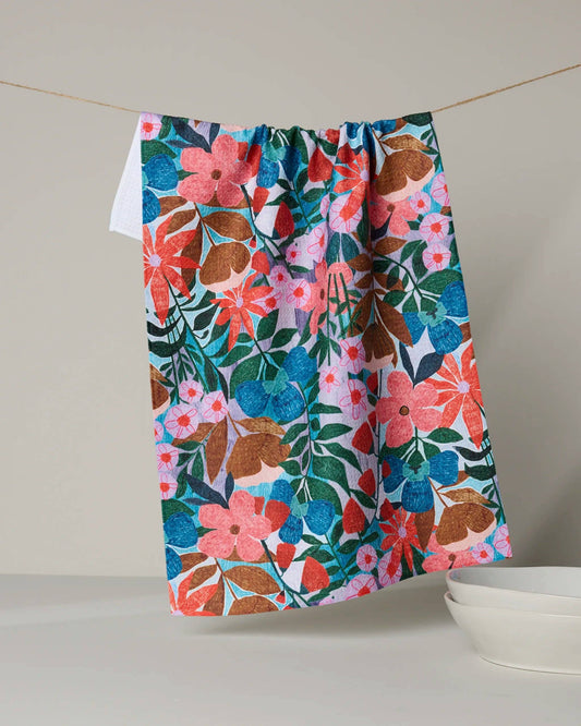 Geometry - Bloom Entangled Tea Towel