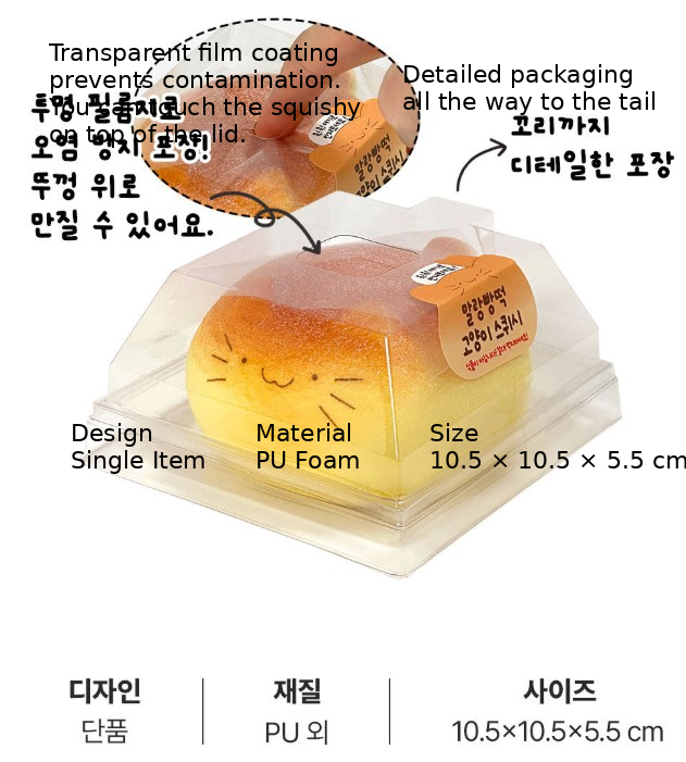 Cat Bread Squishy Soft & Slow-Rebound Stress Toy