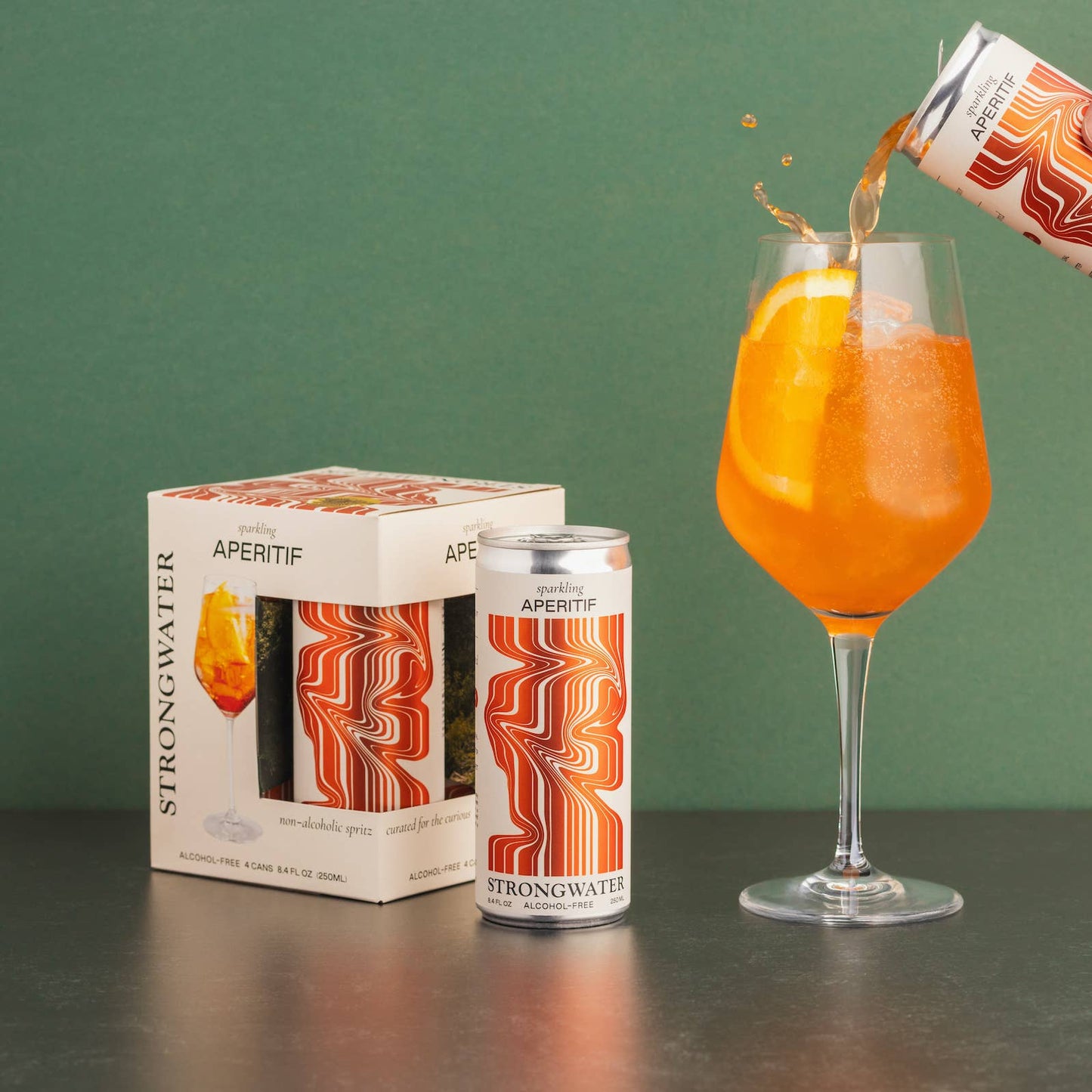 Strongwater Sparkling Aperitif NA Aperol Spritz, 4 Pack