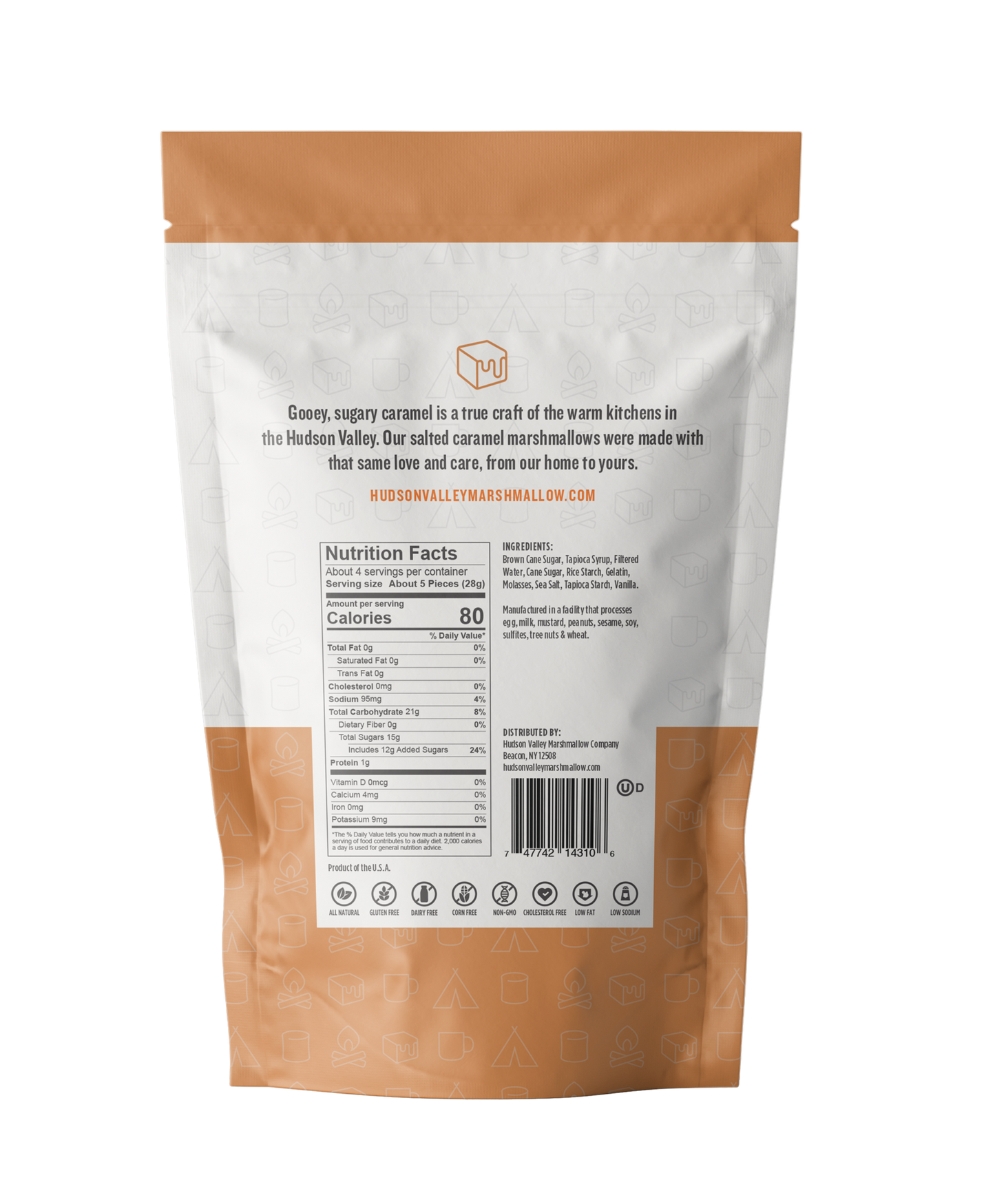 Hudson Valley Marshmallow Company Salted Caramel Marshmallows, 4oz