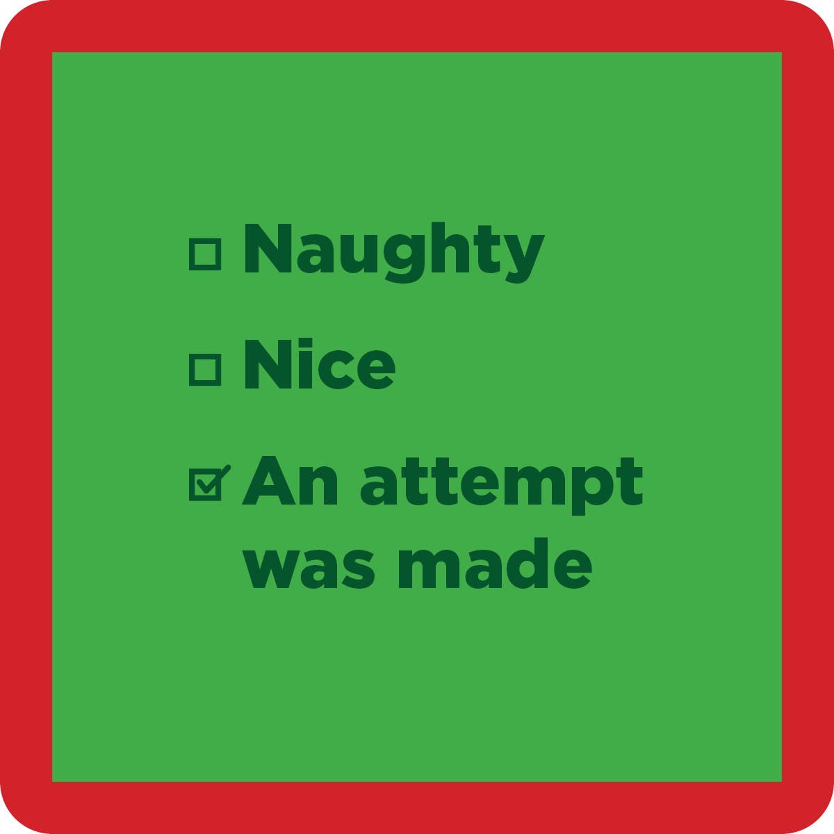 XMAS Attempt Coaster