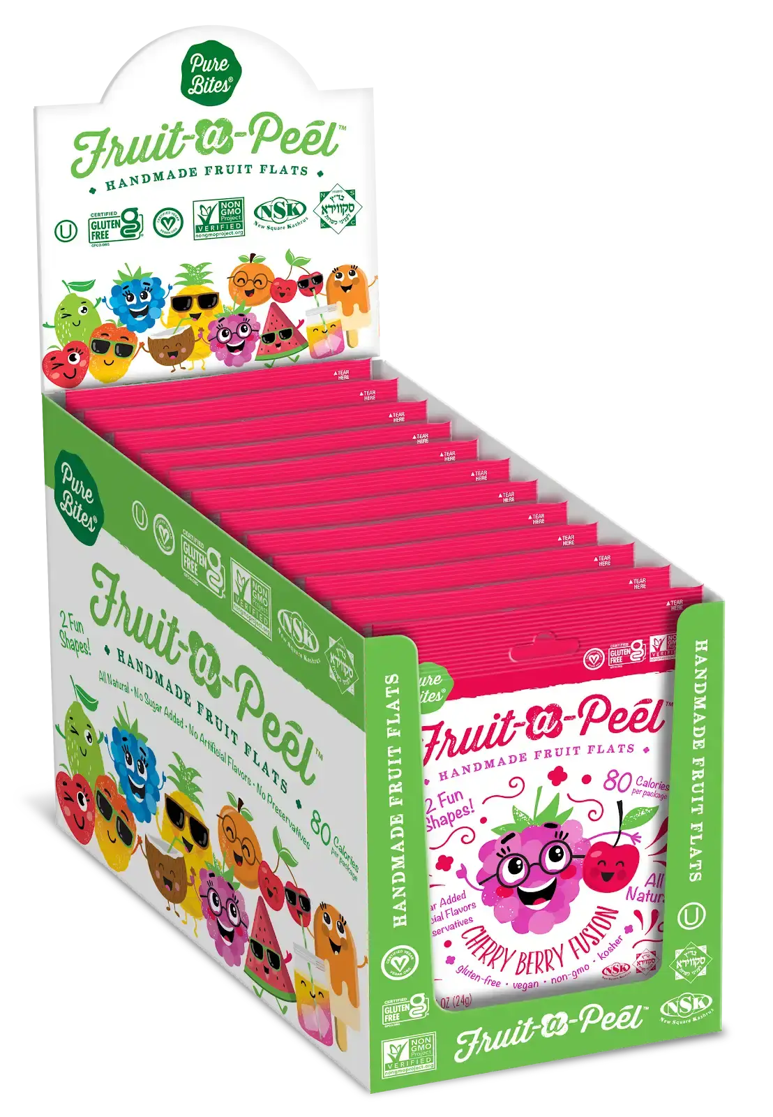 Fruit-a-Peel - Fruit-a-Peel Cherry Berry Fusion Fruit Flats
