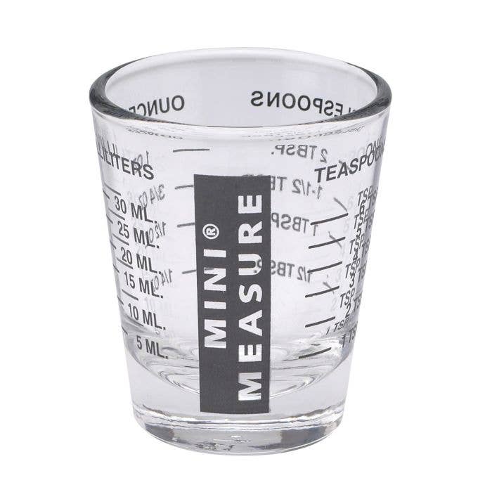 Mini Measure Shot Glass, Black