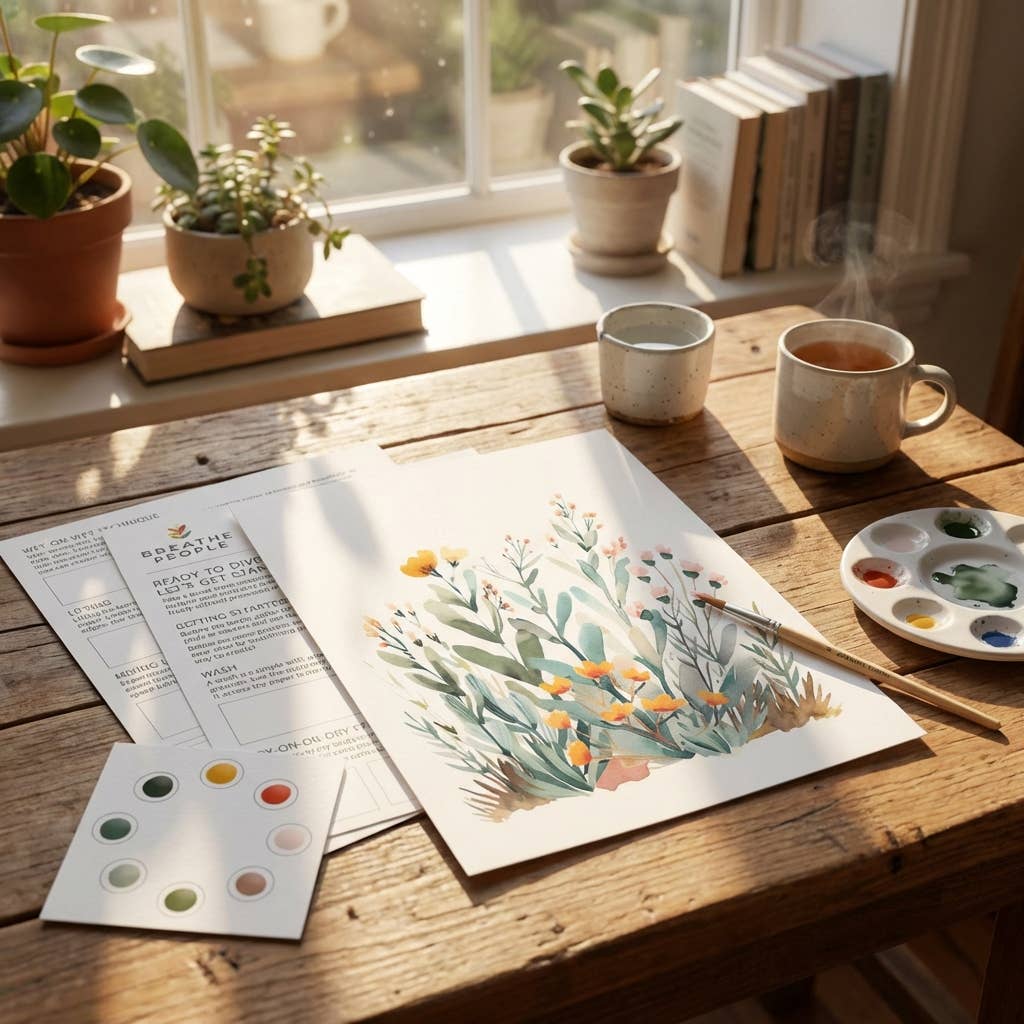 Breathe People All-In-One Watercolor Paint Set - Desert Bloom