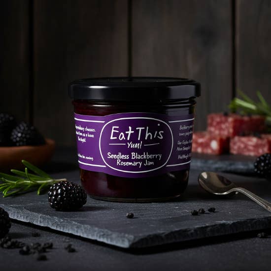 Eat This Yum -  Seedless Blackberry Rosemary Jam