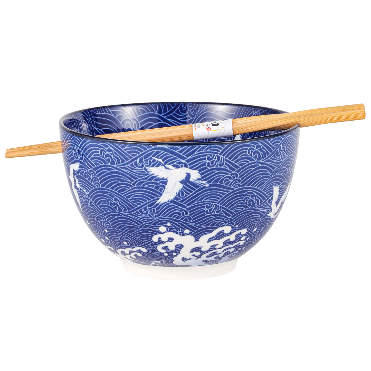 Urban Tokyo Bowl With Chopsticks - Crane Design