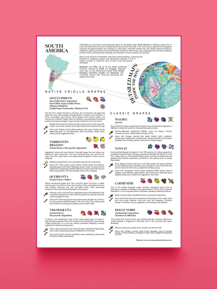 Water & Wines - Wine Puzzle - South America