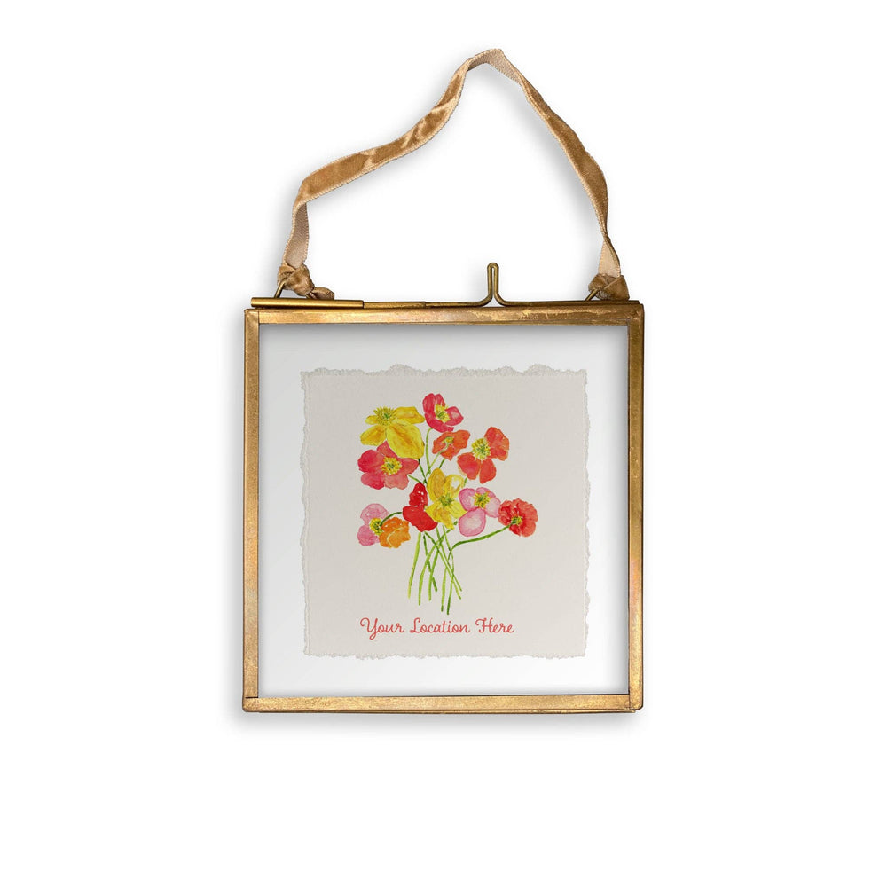 Colorful Poppies Nashville Dishtowel