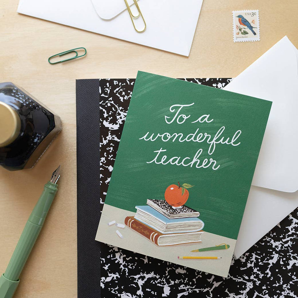 Botanica Paper Co. Wonderful Teacher Greeting Card