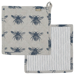 Raine & Humble - Bee Trivet Prussian Blue