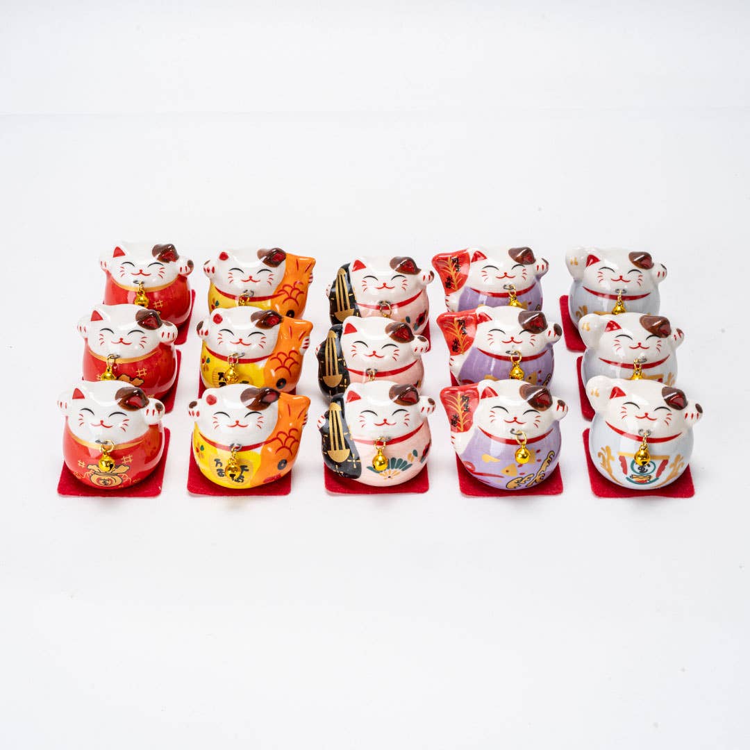 Maneki Neko Lucky Ceramic Cat Figurine