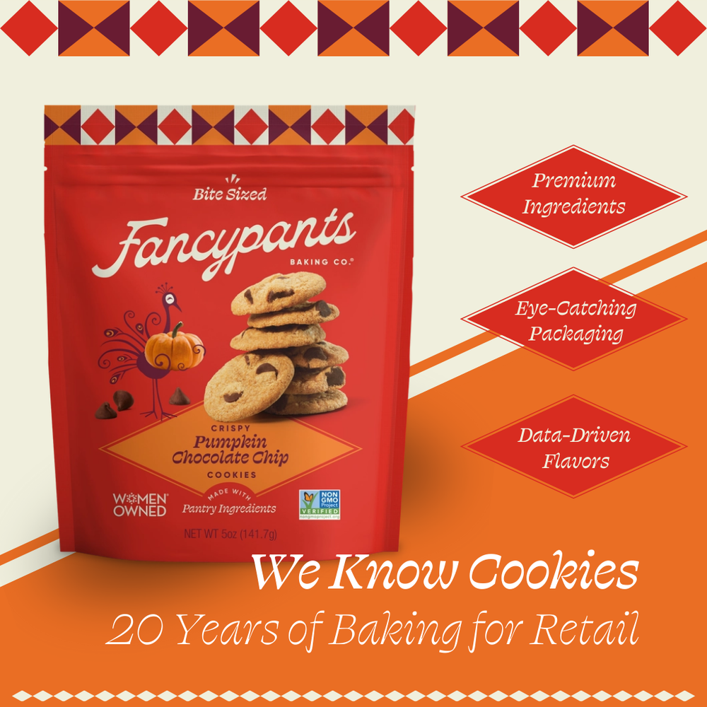 Fancypants Baking Pumpkin Chocolate Chip Cookies, 5oz