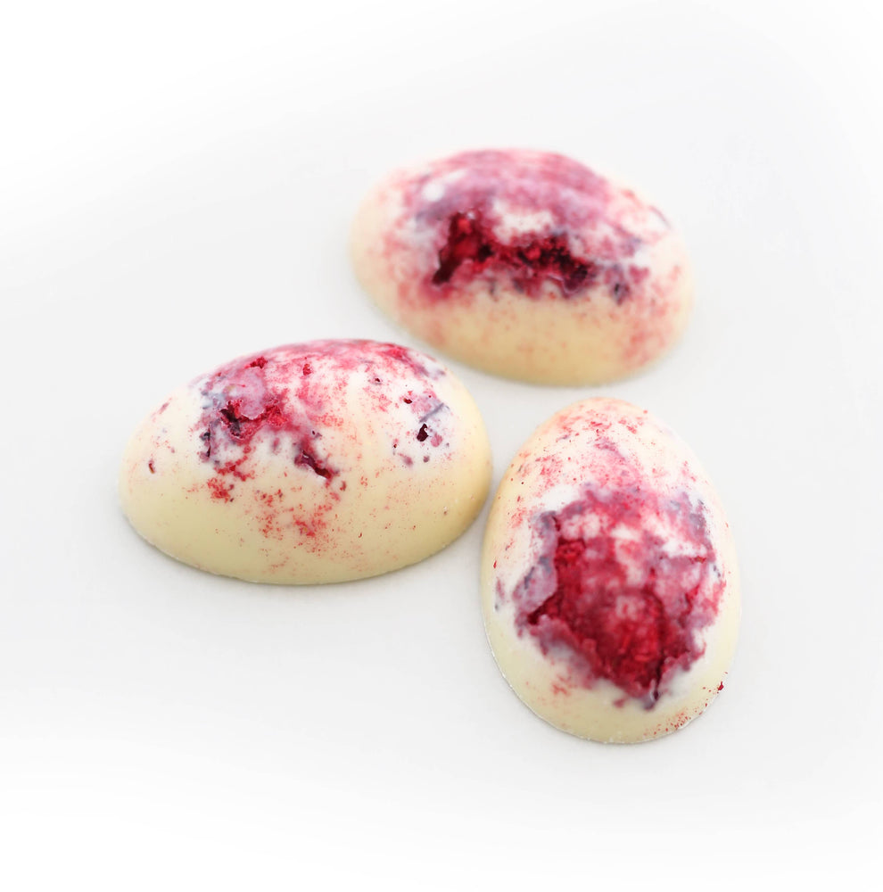 Valerie Confections - 6pc Cracked White Chocolate Eggs