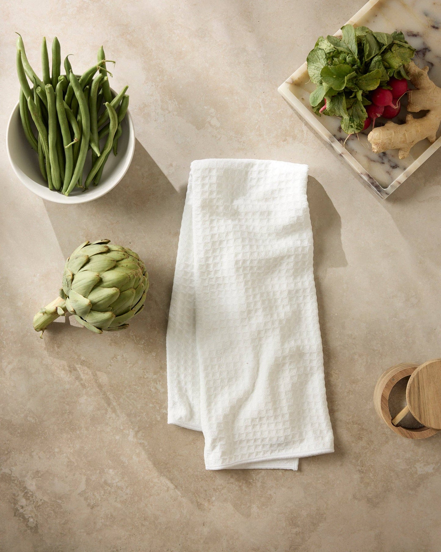 Geometry - Salt Truffle Hand Towel