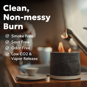 FLIKRFIRE® Table Top Fireplace: Silver