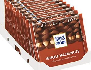 Ritter Sport Milk Chocolate Whole Hazelnuts 100g