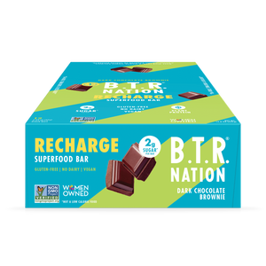 B.T.R. Bar Dark Chocolate Brownie Superfood Nut Butter Bar